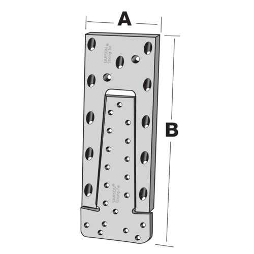 ÉTRIER À QUEUE D'ARONDE ETB 60 x 123 x 6 MM