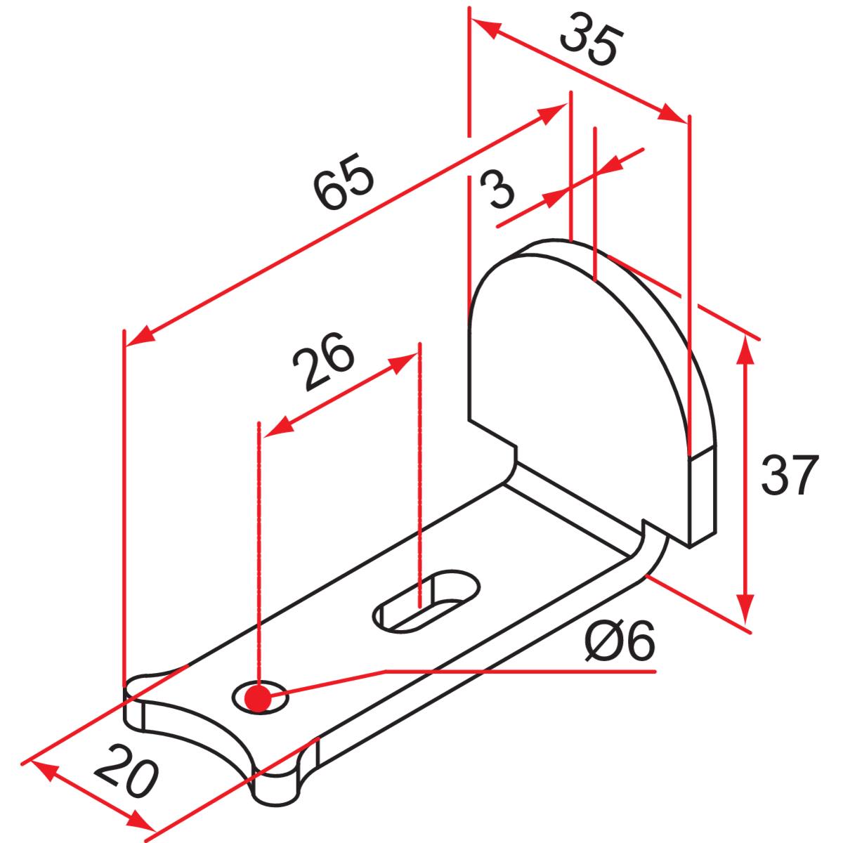 BUTÉE D'ESPAGNOLETTE ATLANTIQUE - ACIER SHOOPÉ