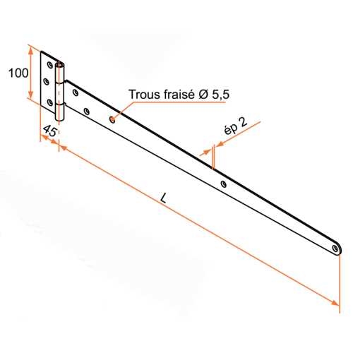PENTURE ANGLAISE - INOX