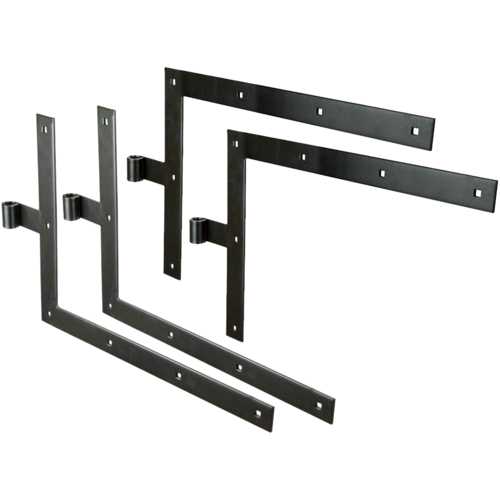 JEU 4 PENTURES ÉQUERRE - ACIER NOIR