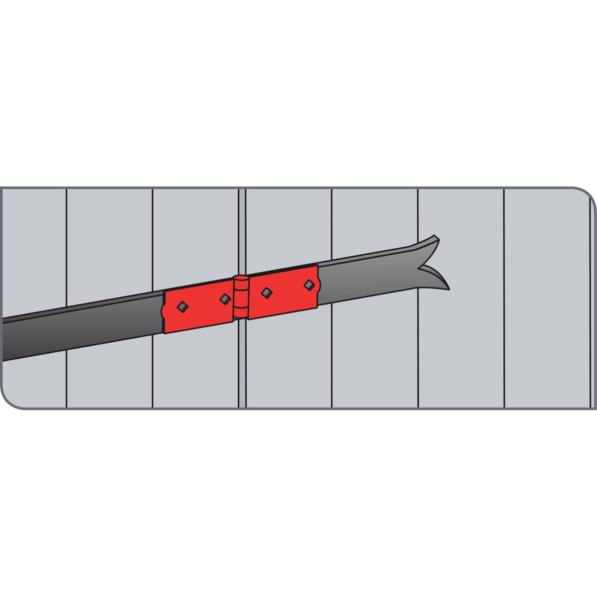 CHARNIÈRE POUR VOLET DOUBLE FER 35 MM