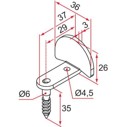 BUTÉE D'ESPAGNOLETTE DEMI-RONDE COUDÉE - ACIER NOIR
