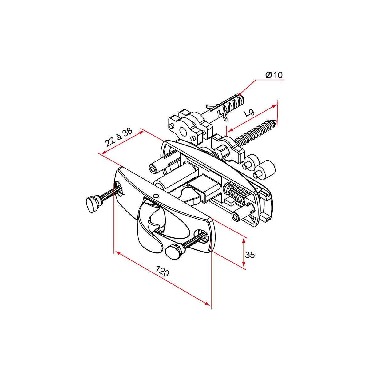 ARRÊT DE VOLET STOPBOX - BLANC