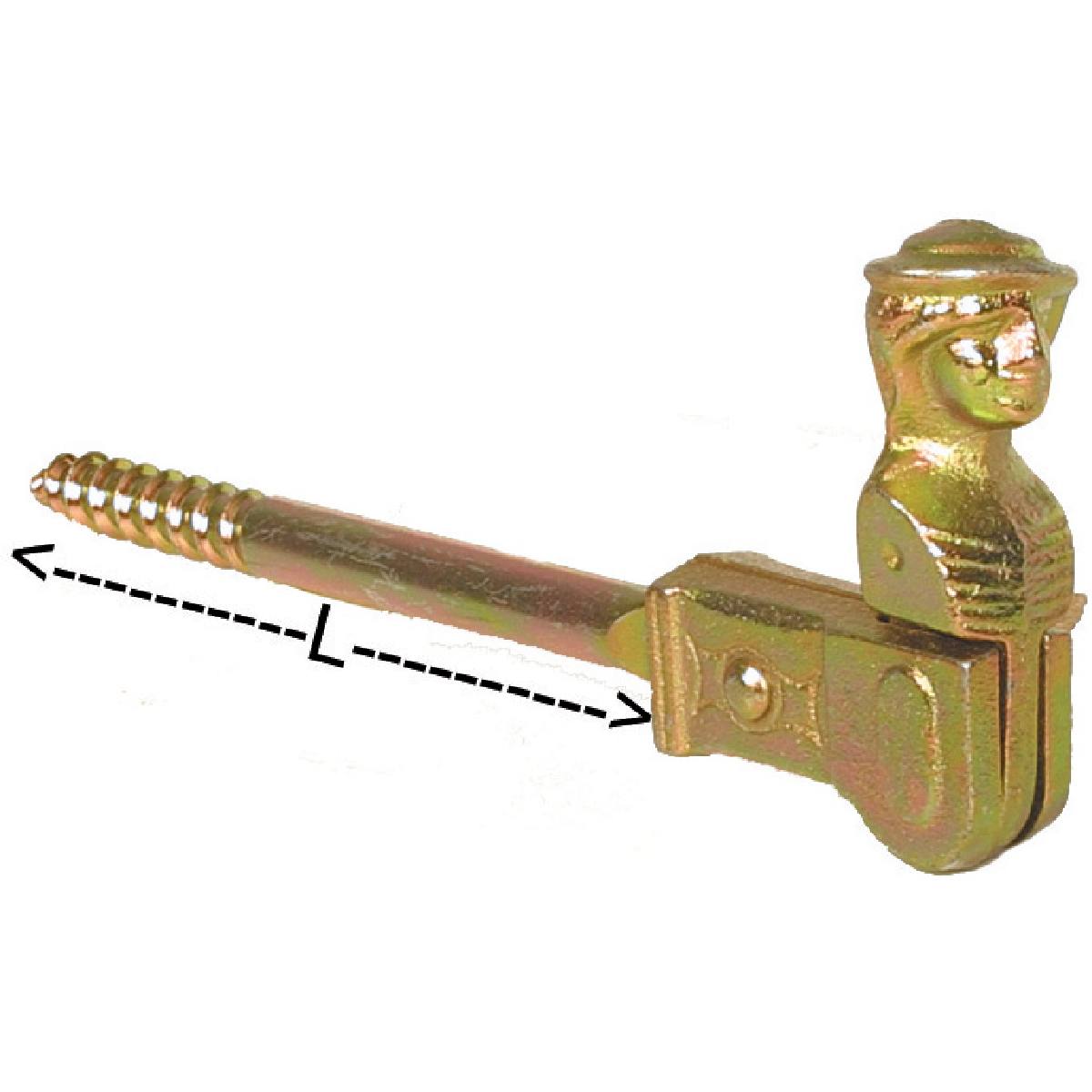 ARRÊT TÊTE DE BERGÈRE À VISSER 100 MM - BICHROMATÉ