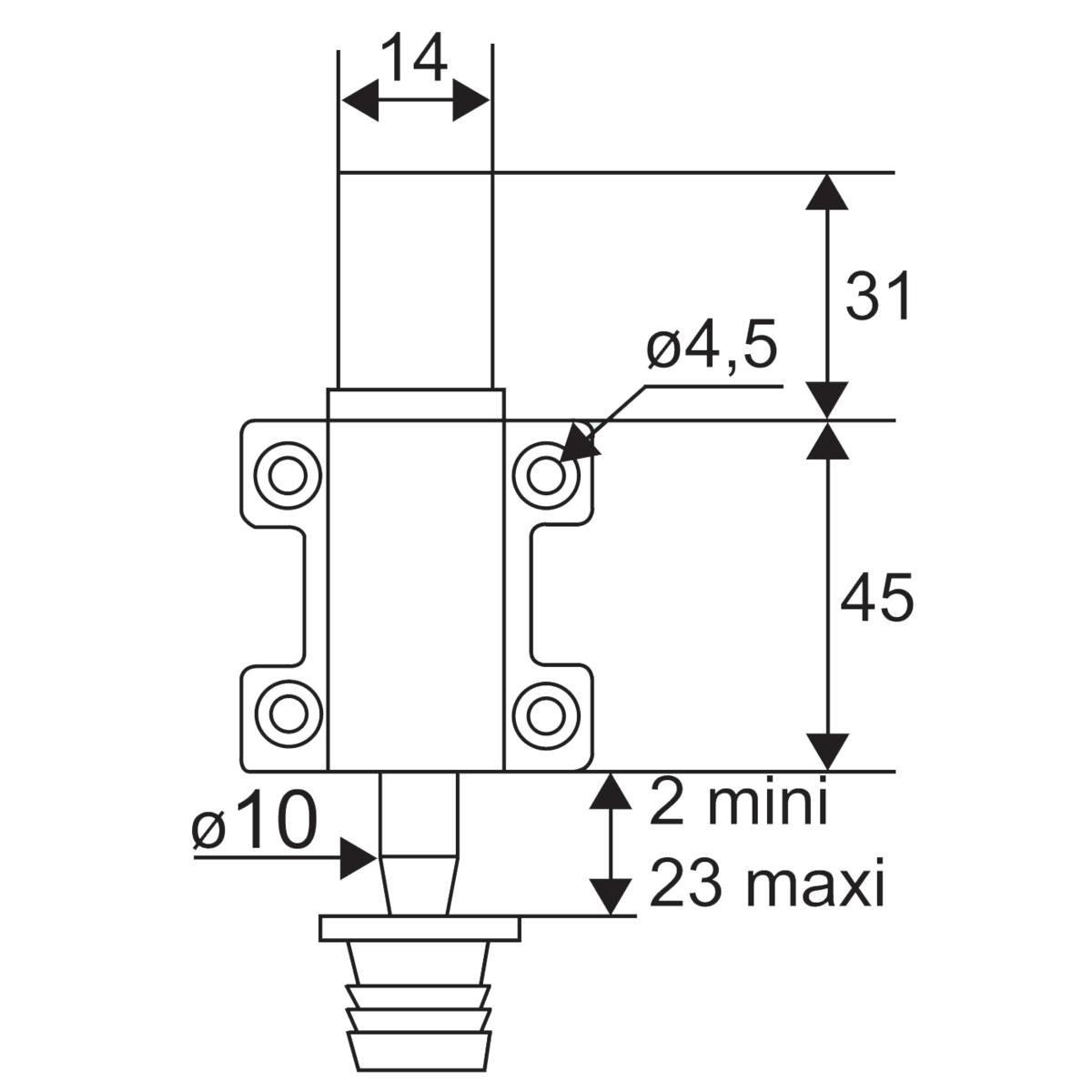 VERROU BAS SDO D'ESPAGNOLETTE - NOIR