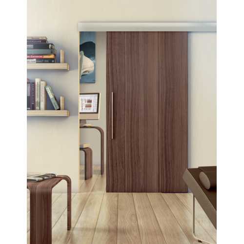FERRURES + RAIL 2,00 M POUR PORTE COULISSANTE - ALUTECH 40 KG