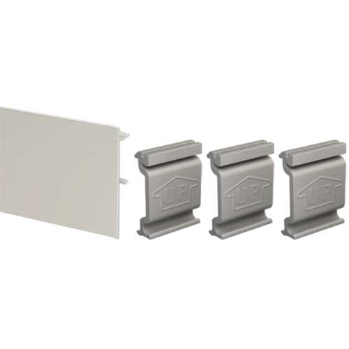 BANDEAU ALU ANODISÉ 1950 MM + 3 CLIPS POUR FIXATION PLAFOND