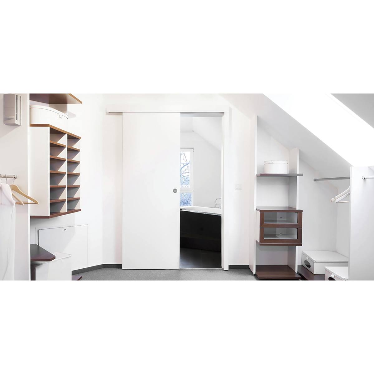 ENSEMBLE A2 GARNITURE + RAIL + BANDEAU + TAPEE POUR PORTE JUSQU'A 1030x40 80 kg