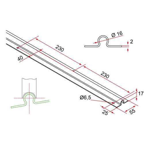 RAIL INFÉRIEUR INOX