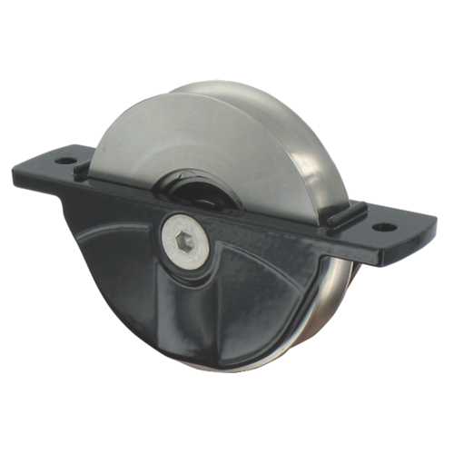 GALET INOX ENCASTRÉ Ø 80 MM NOIR 9005