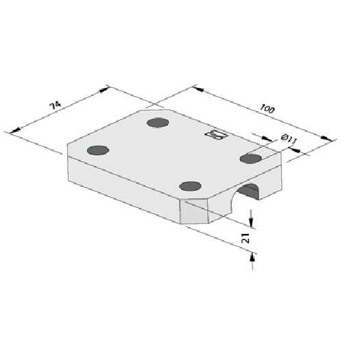 ADAPTATEUR POUR BUTÉE DE PORTAIL À VISSER