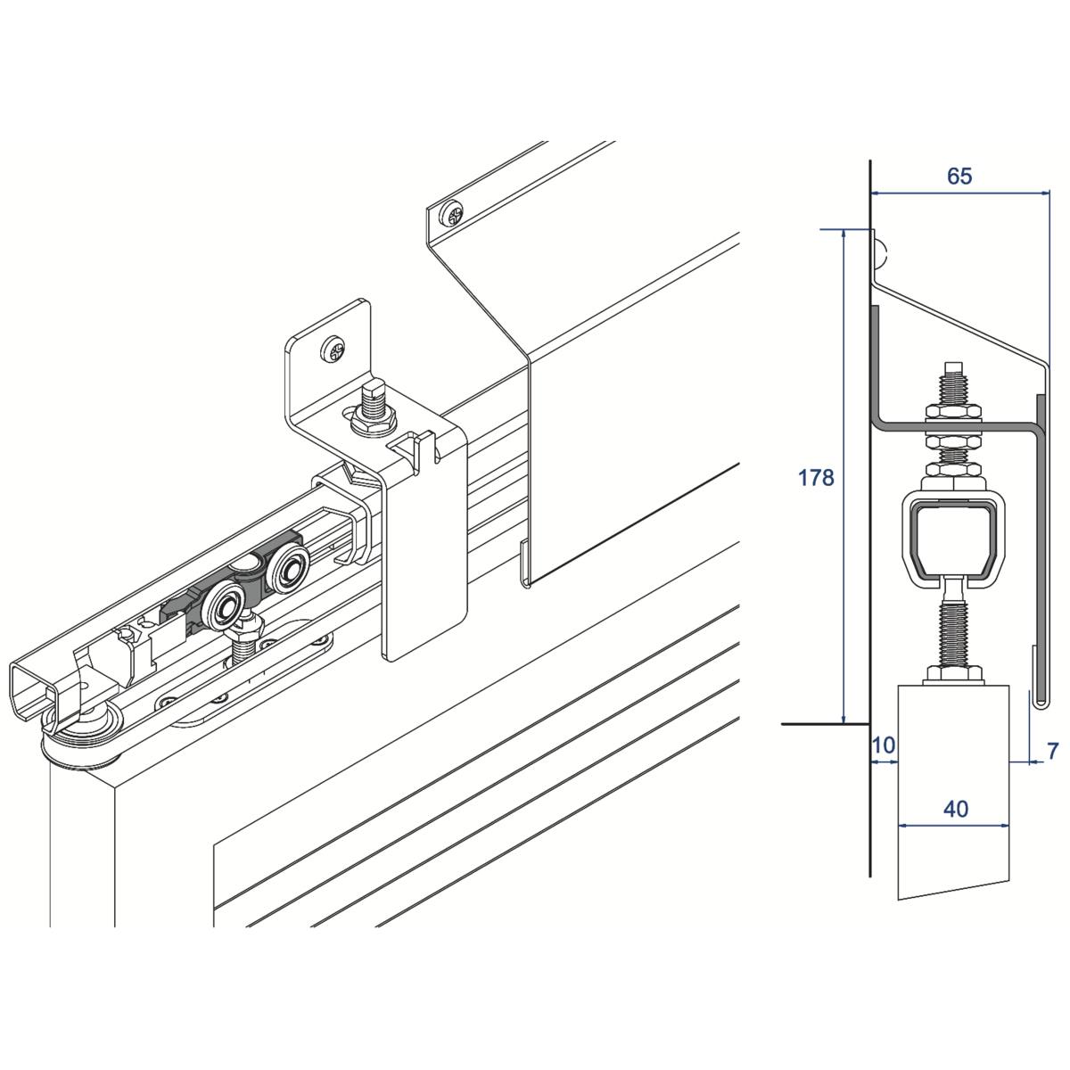 RAIL 6 M POUR VOLET COULISSANT WIN-STH