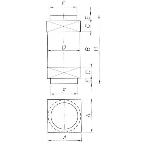 PIVOT DE JONCTION - CARRÉ DE 40 MM