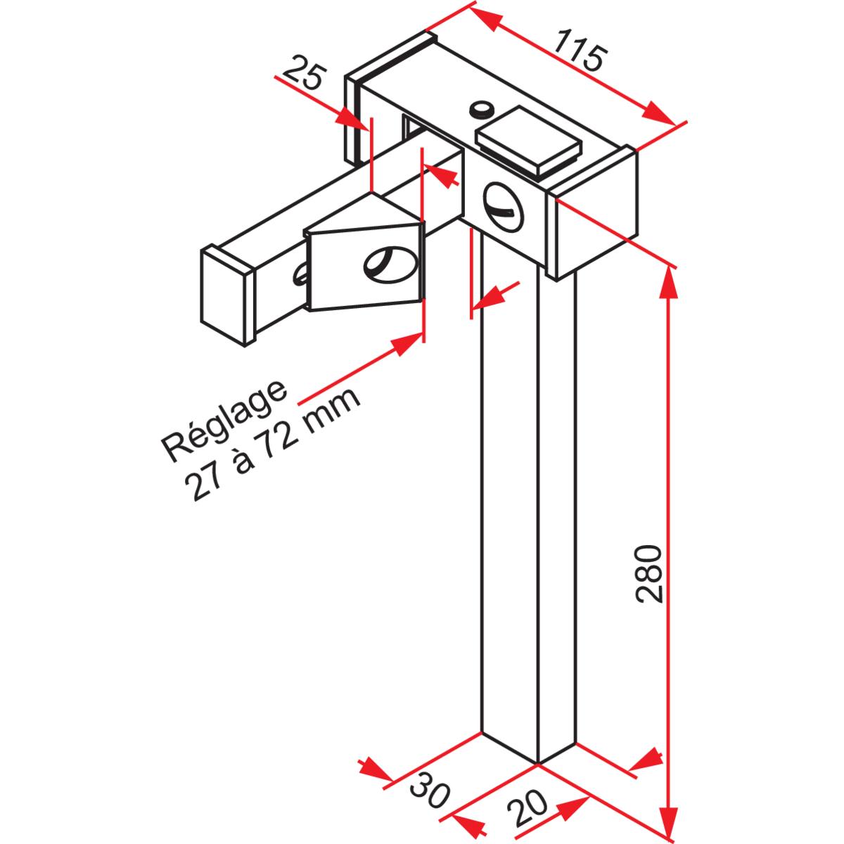 ARRÊT À BASCULE AUTOMATIQUE - HORIZONTAL