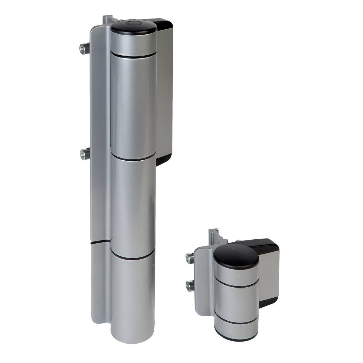 FERME-PORTAIL HYDRAULIQUE MAMMOTH ET CHARNIÈRE DINO ARGENT POUR VANTAIL 150 KG