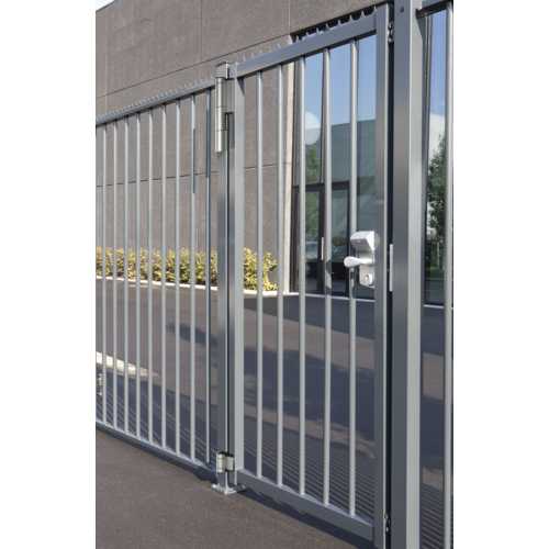 FERME-PORTAIL HYDRAULIQUE MAMMOTH ET CHARNIÈRE DINO ARGENT POUR VANTAIL 150 KG