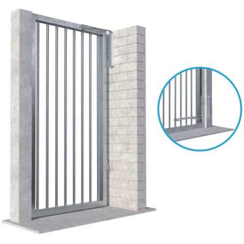 FERME-PORTAIL VERTICAL MAIN DROITE NOIR