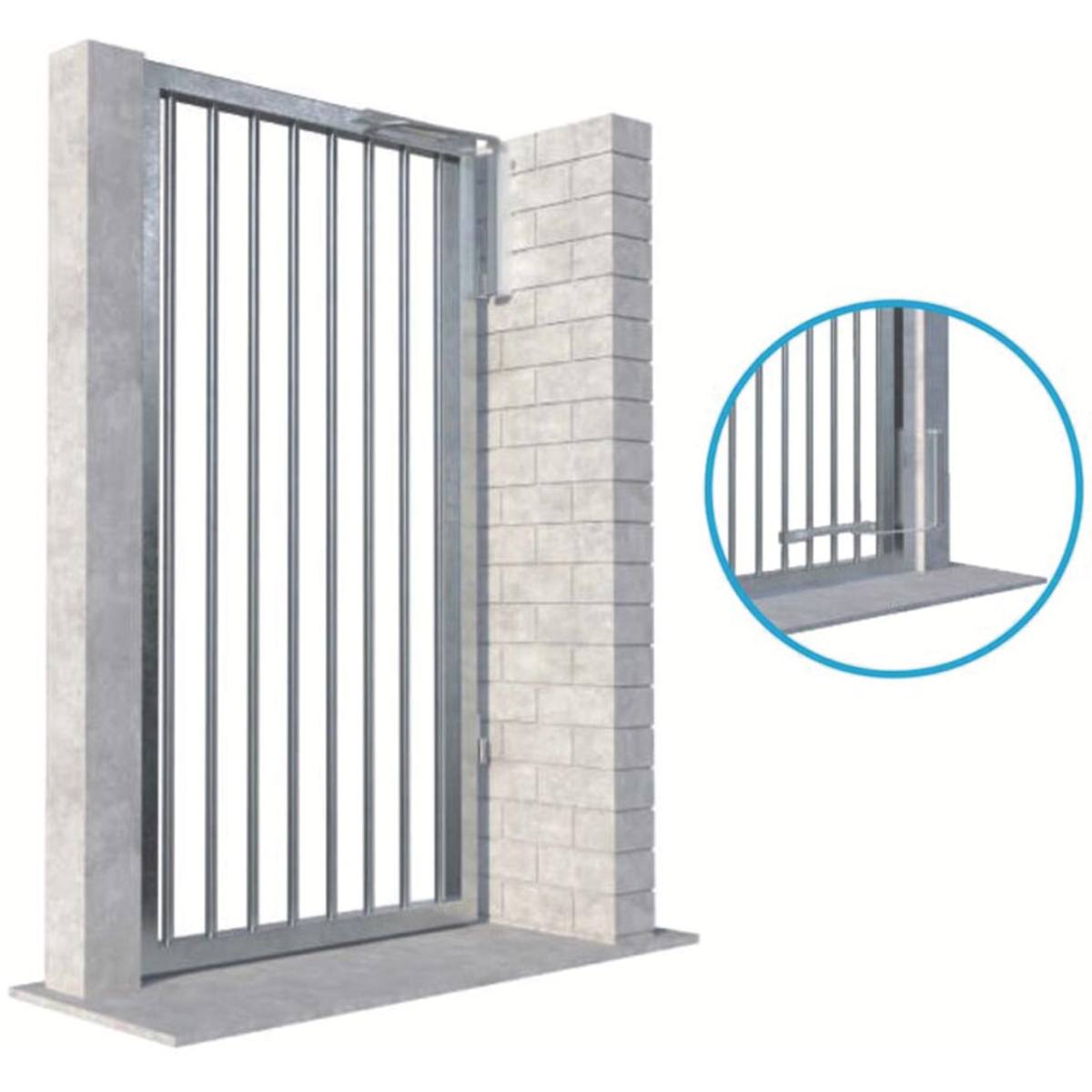 FERME-PORTAIL VERTICAL MAIN DROITE NOIR