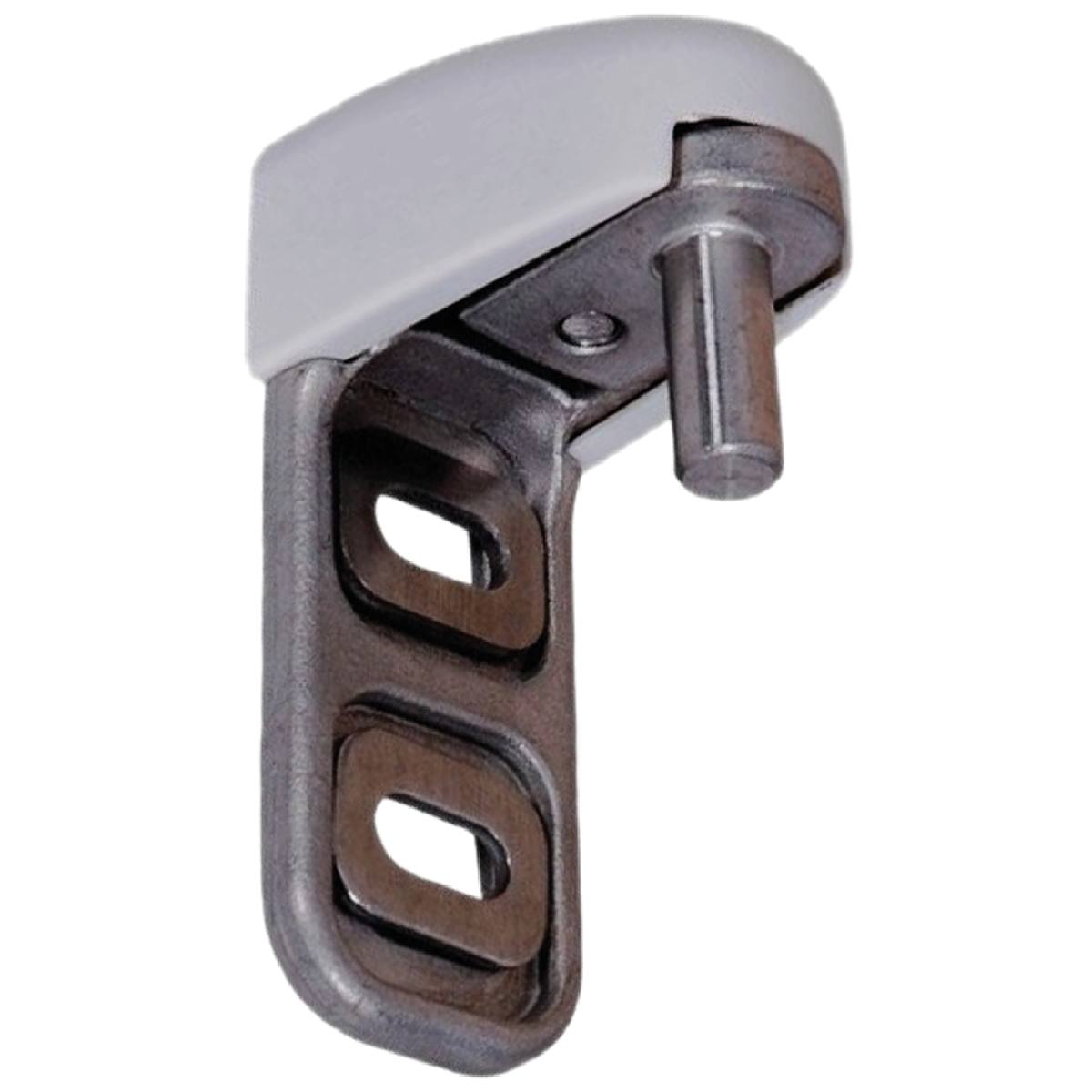 GOND UNIVERSEL Ø 12 MM AXE RÉGLABLE INOX BRUT CACHE BLANC 9010