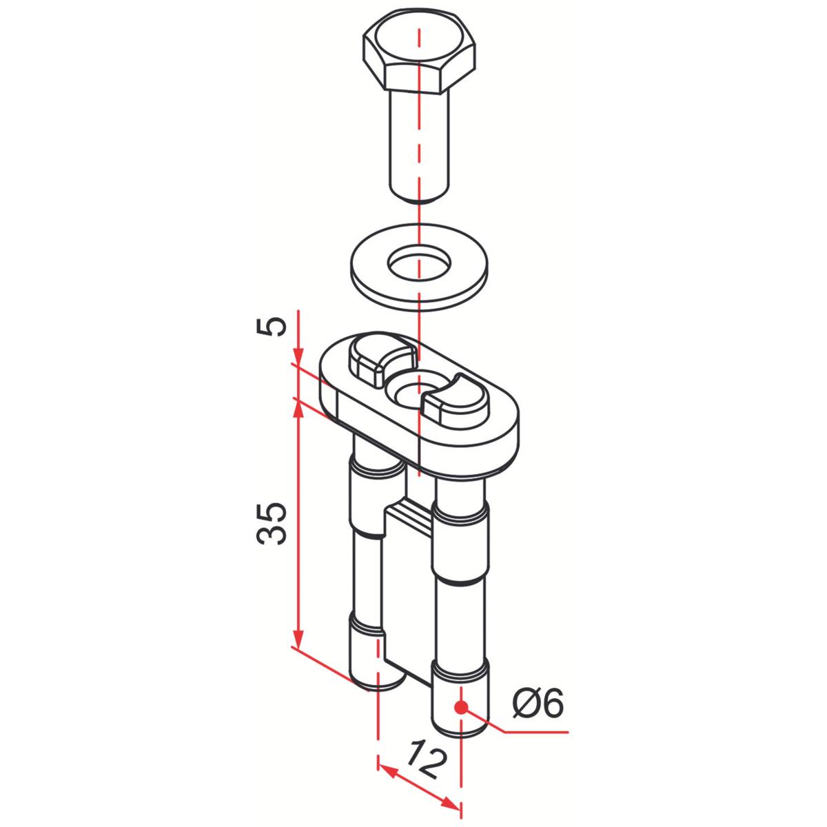 PACK 2 CLIPS DE FIXATION POUR PROFILS DE MASQUAGE PLATIMIUM