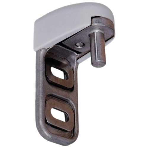 GOND UNIVERSEL Ø 12 MM AXE RÉGLABLE INOX BRUT CACHE BLANC 9010