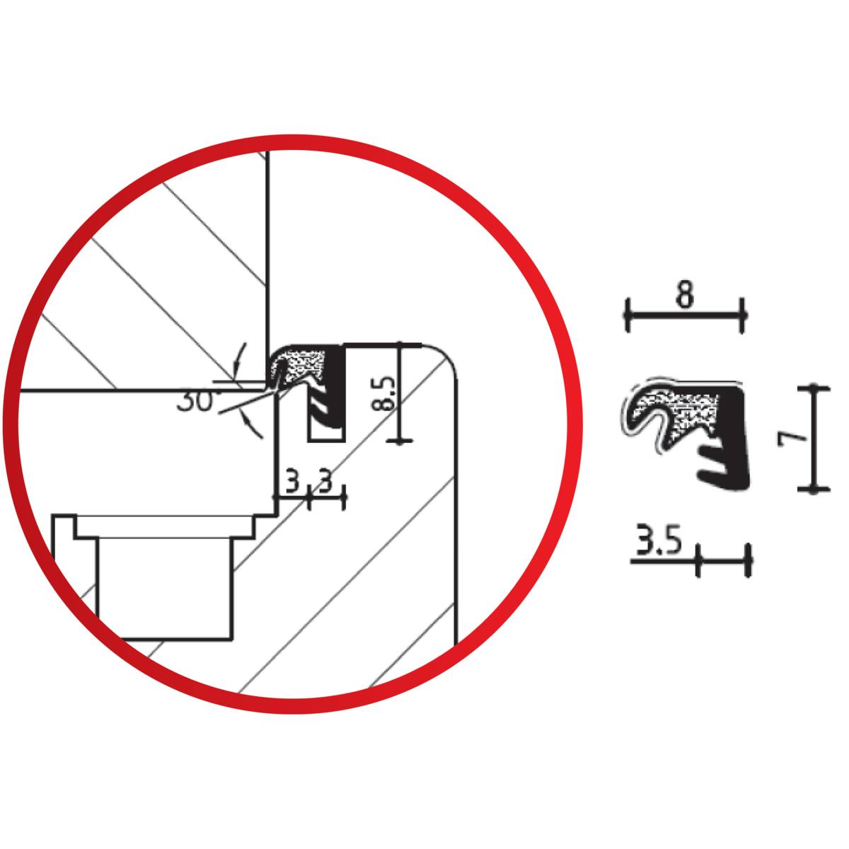 JOINT SP333F POUR OUVRANT
