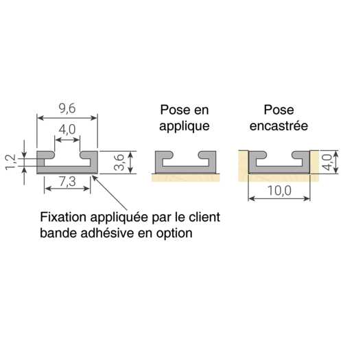PROFIL ADHÉSIF POUR JOINT BROSSE