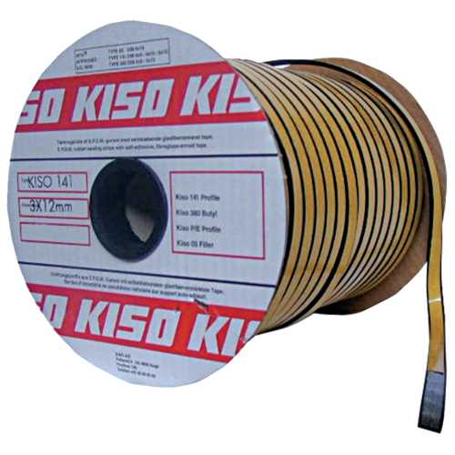 JOINT DE POSE DE VITRAGE 12 x 3 MM - NOIR