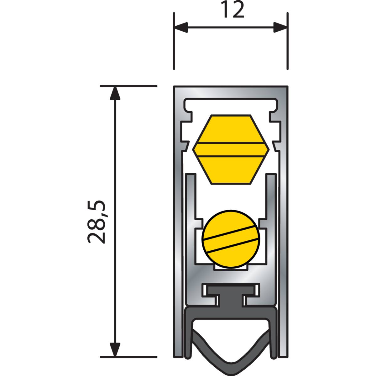 PLINTHE AUTOMATIQUE 1030 MM À ENCASTRER
