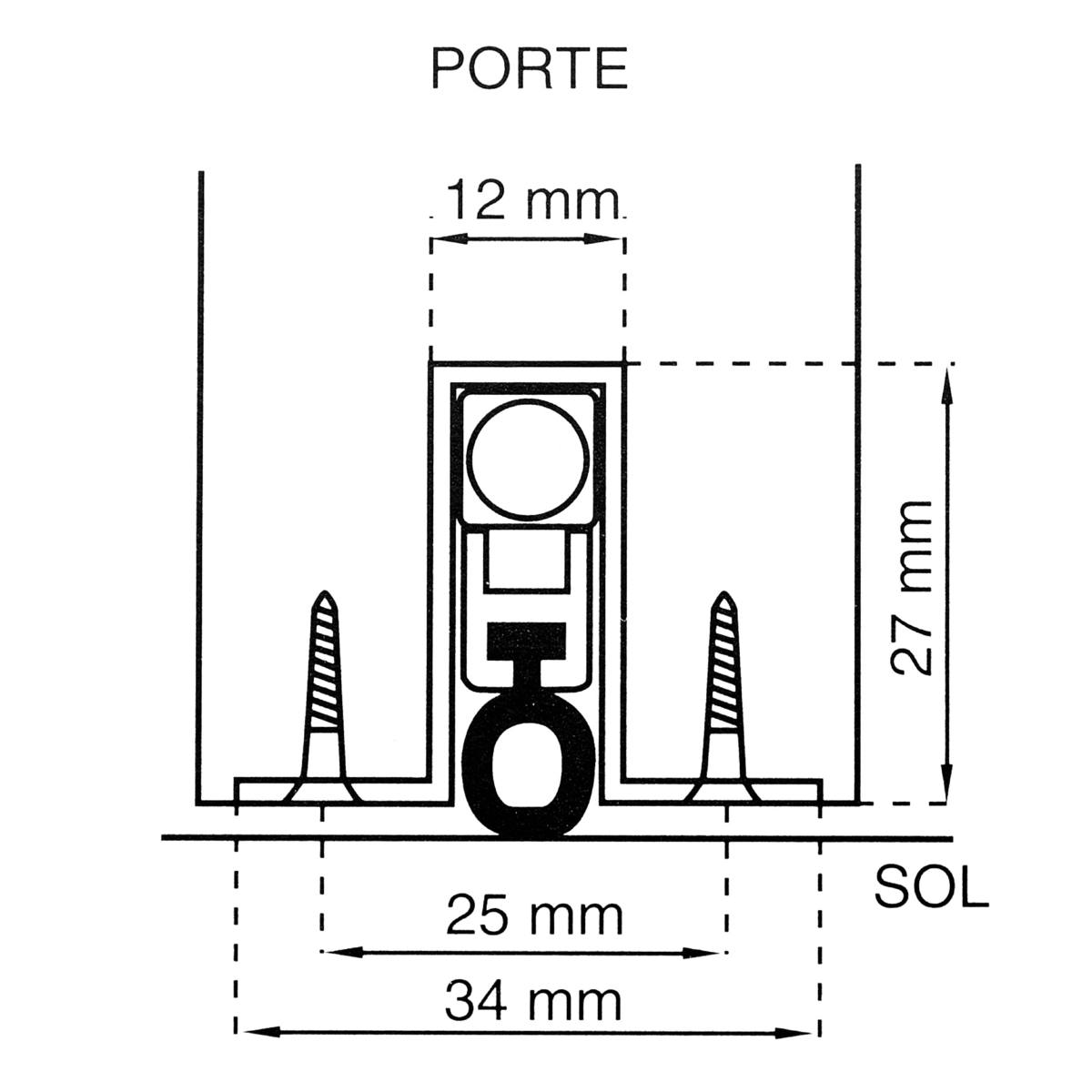 PLINTHE 1030 MM À ENCASTRER KLOMATIC