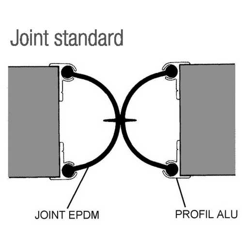 JOINT DE BATTEMENT POUR PORTE VA ET VIENT 50 MM 2,50 M