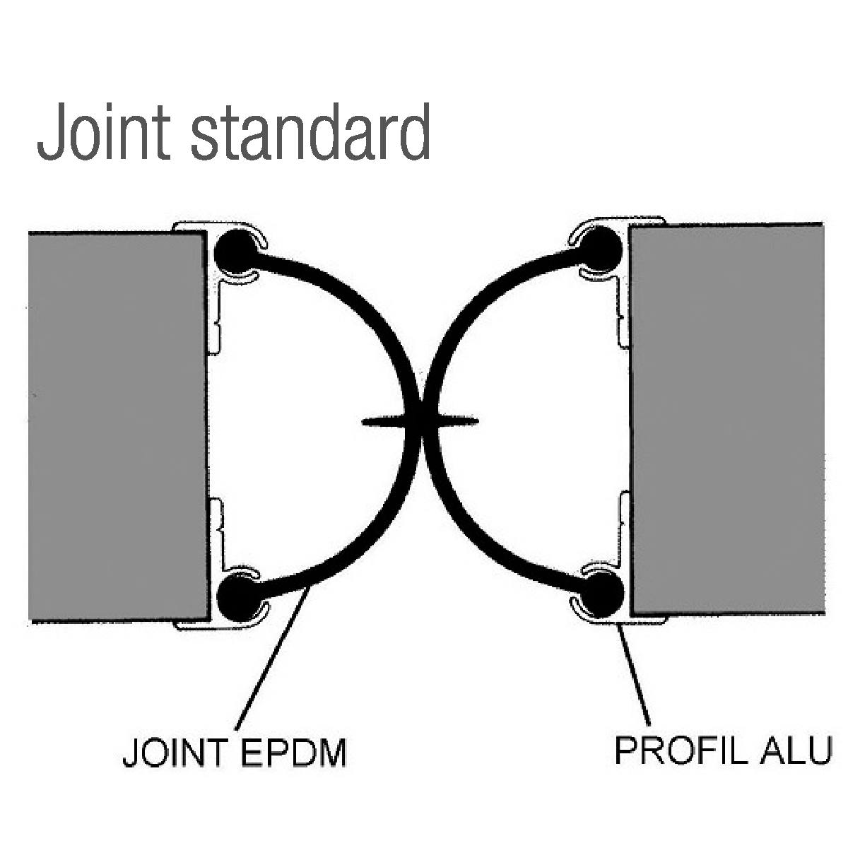 JOINT DE BATTEMENT POUR PORTE VA ET VIENT 50 MM 2,50 M