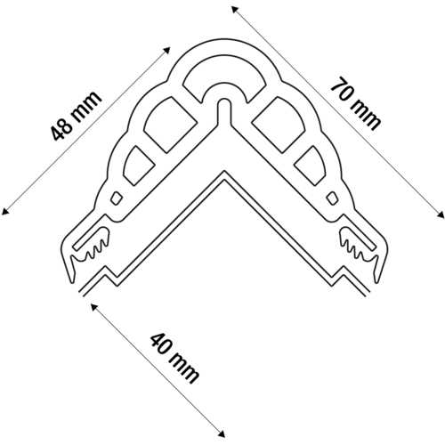 PROTECTION D'ANGLE DE MUR ANGLISOL 2 m JAUNE