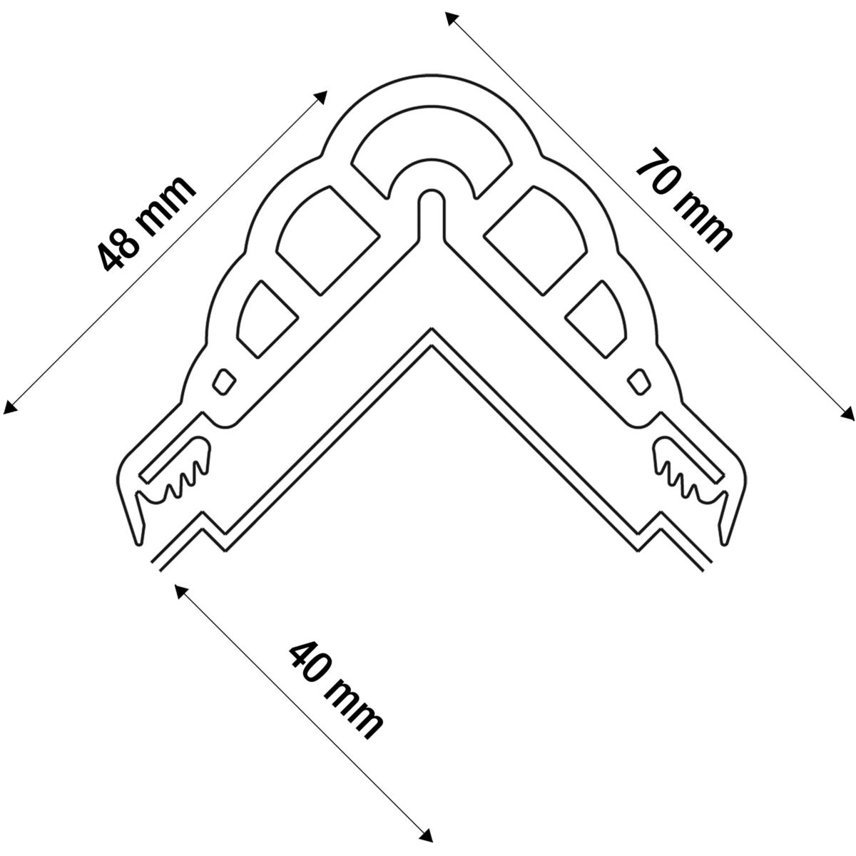 PROTECTION D'ANGLE DE MUR ANGLISOL 2 m JAUNE