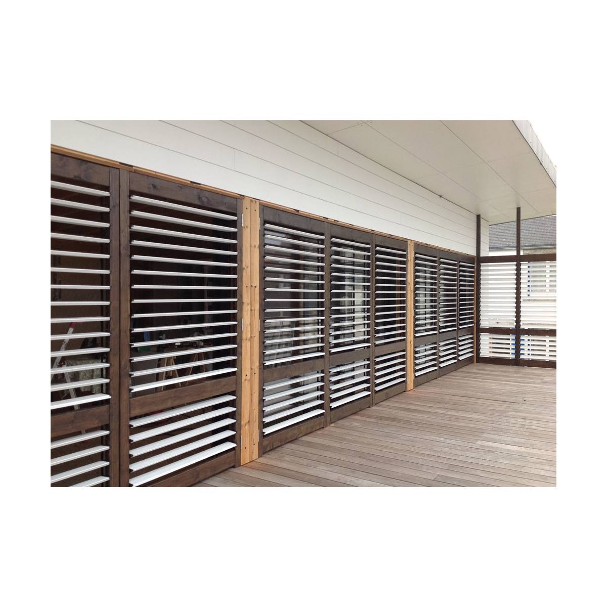 KIT POUR 5 LAMES ORIENTABLES ALU 18 MM TYPE BRISE-SOLEIL