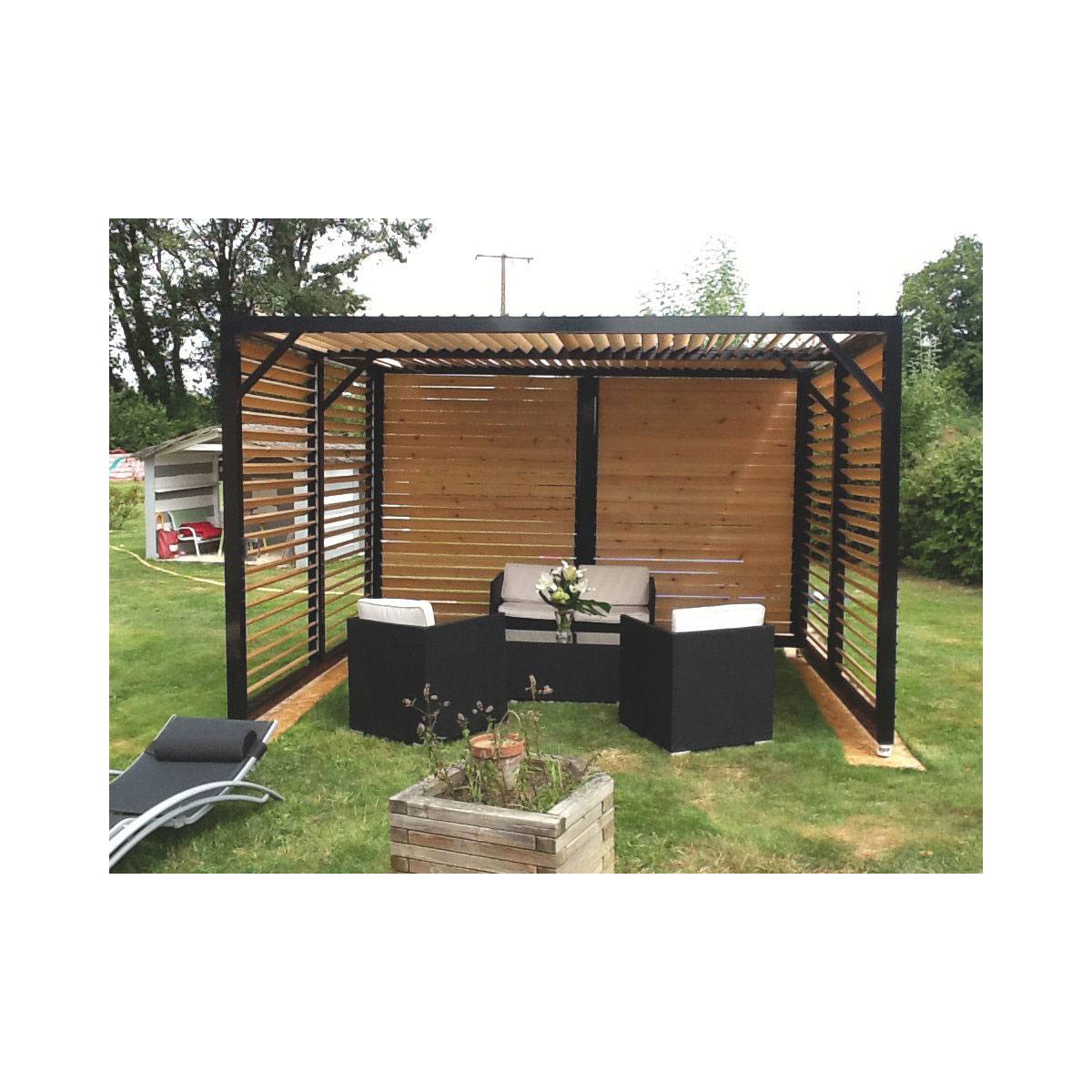 KIT AVEC POIGNÉE NOIR POUR LAMES ORIENTABLES TYPE BRISE-SOLEIL