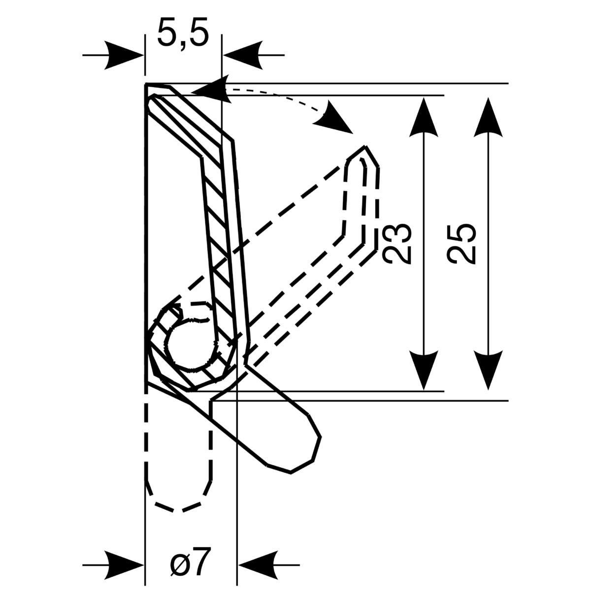 DÉFLECTEUR INTÉRIEUR À PIVOT 487 - BLANC 9016