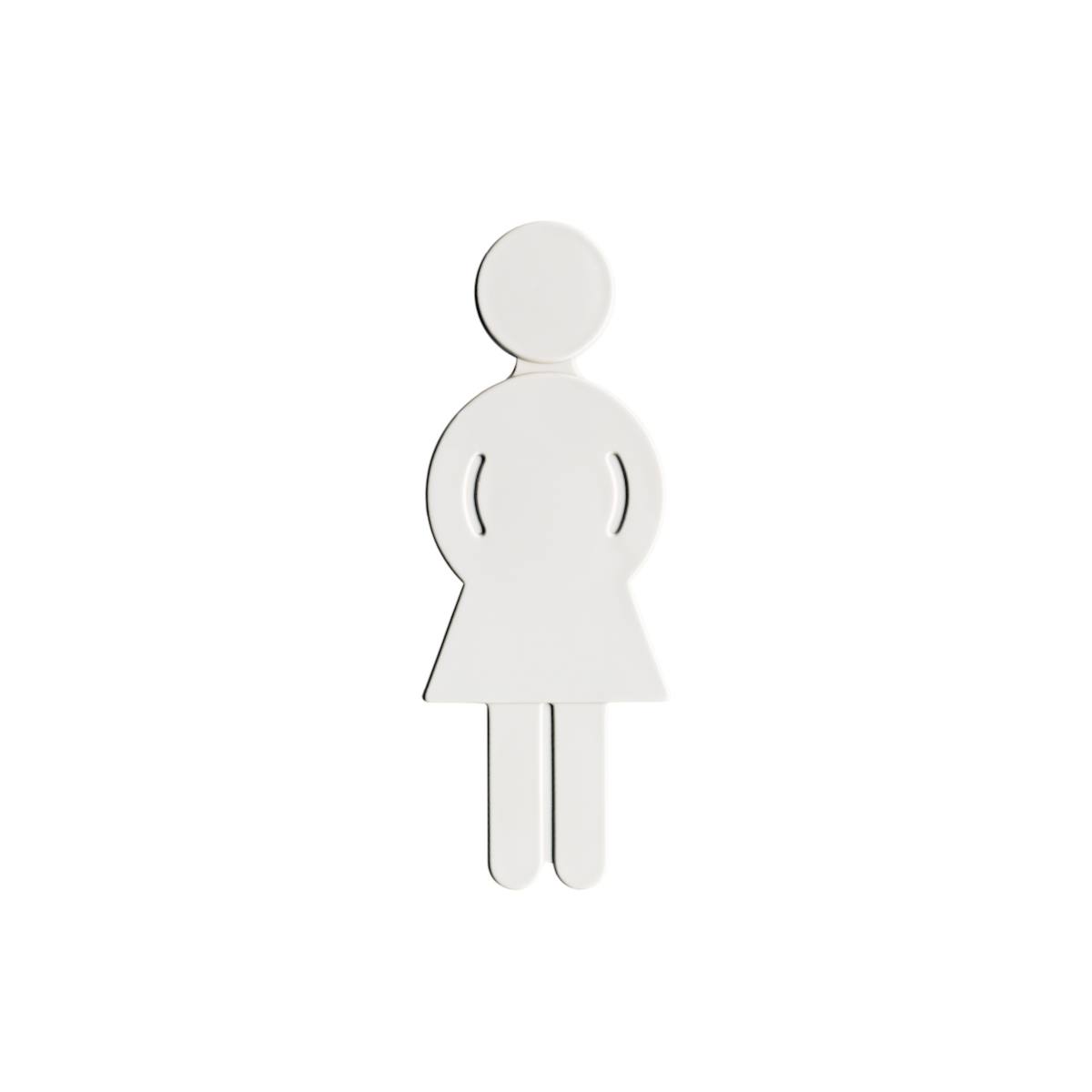 PICTOGRAMME FEMME - BLANC
