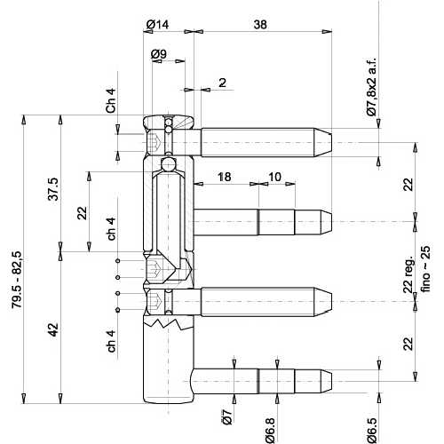 FICHE FEMELLE EXACTA Ø 14 MM