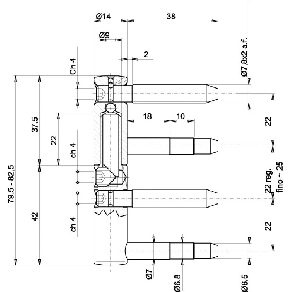 FICHE FEMELLE EXACTA Ø 14 MM
