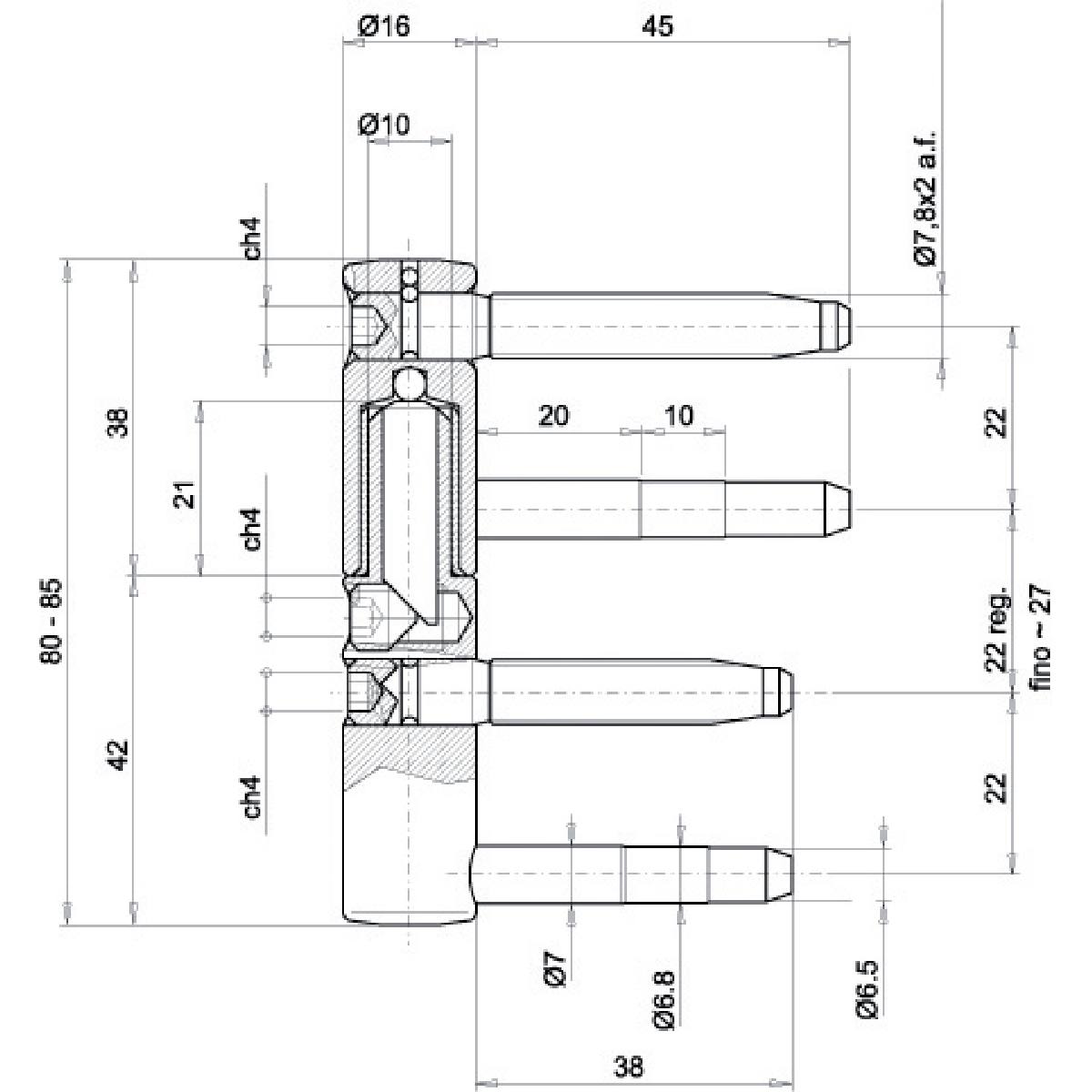 FICHE FEMELLE EXACTA Ø 16 MM