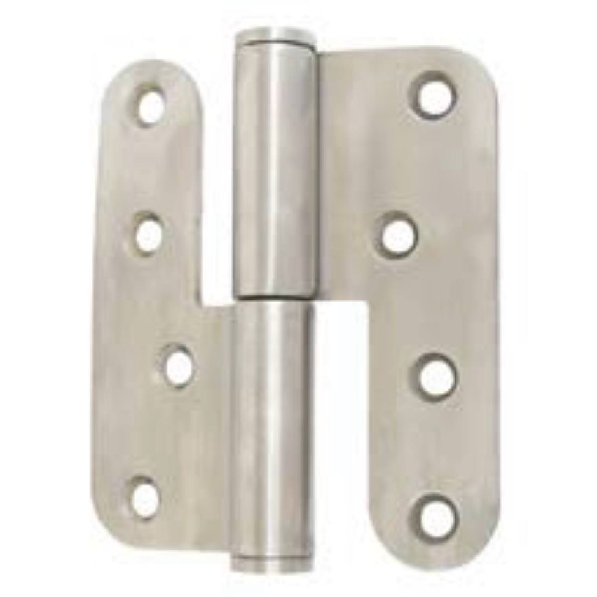 PAUMELLE COMPLÈTE INOX 304 BOUT ROND GAUCHE 100x88