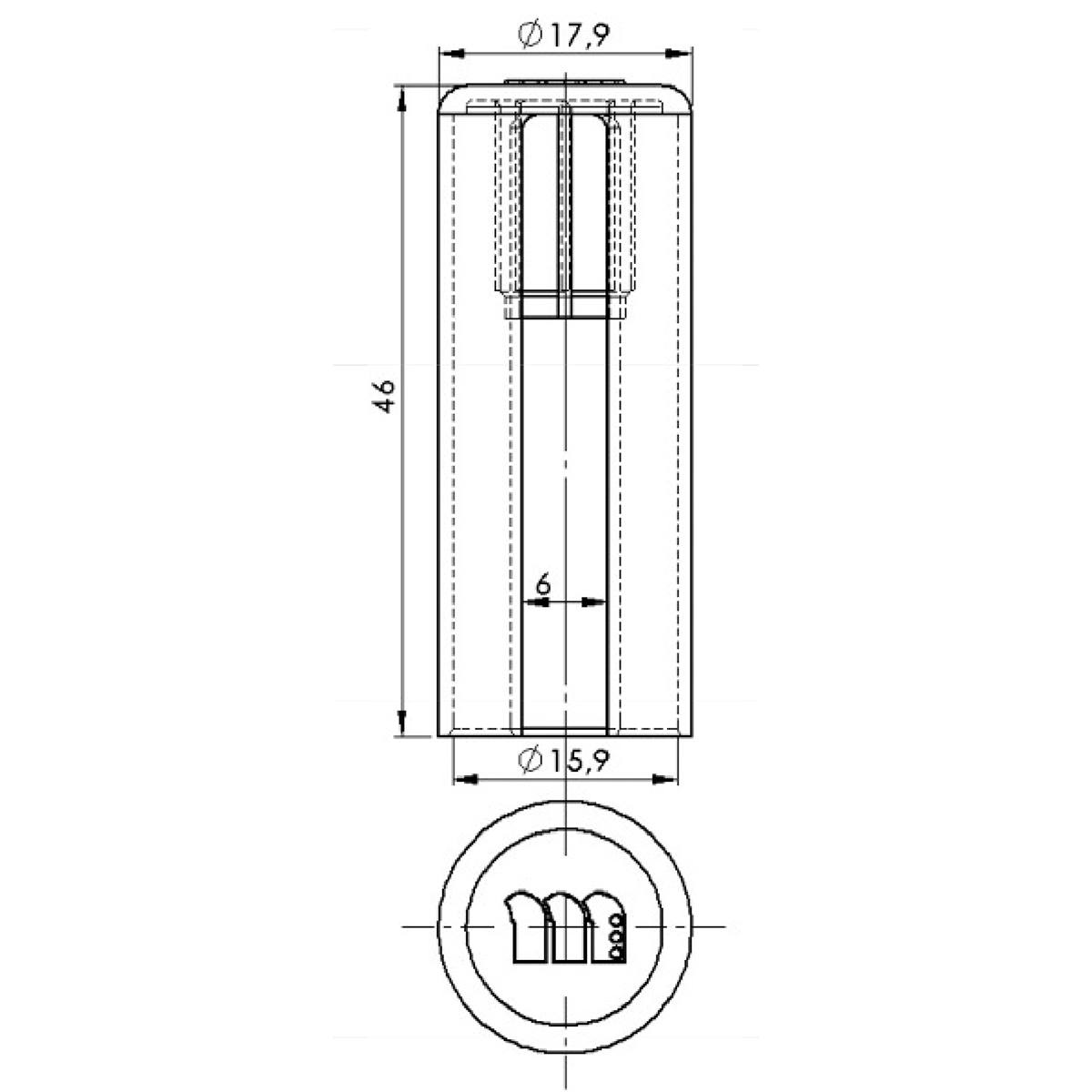 CACHE GRIS POUR PAUMELLE UNIVERSELLE NF