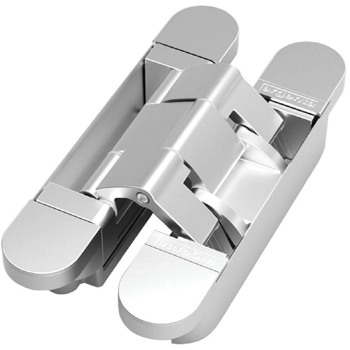 CHARNIÈRE INVISIBLE 3D 120x25 ENCASTREMENT 30 MM CHROMÉ MAT