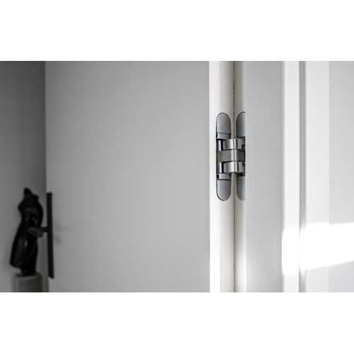 CHARNIÈRE INVISIBLE 3D 120x25 ENCASTREMENT 30 MM CHROMÉ MAT