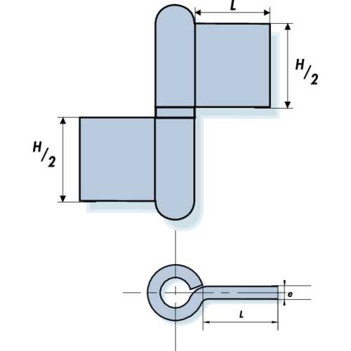 PAUMELLE DE GRILLES SOUDÉES