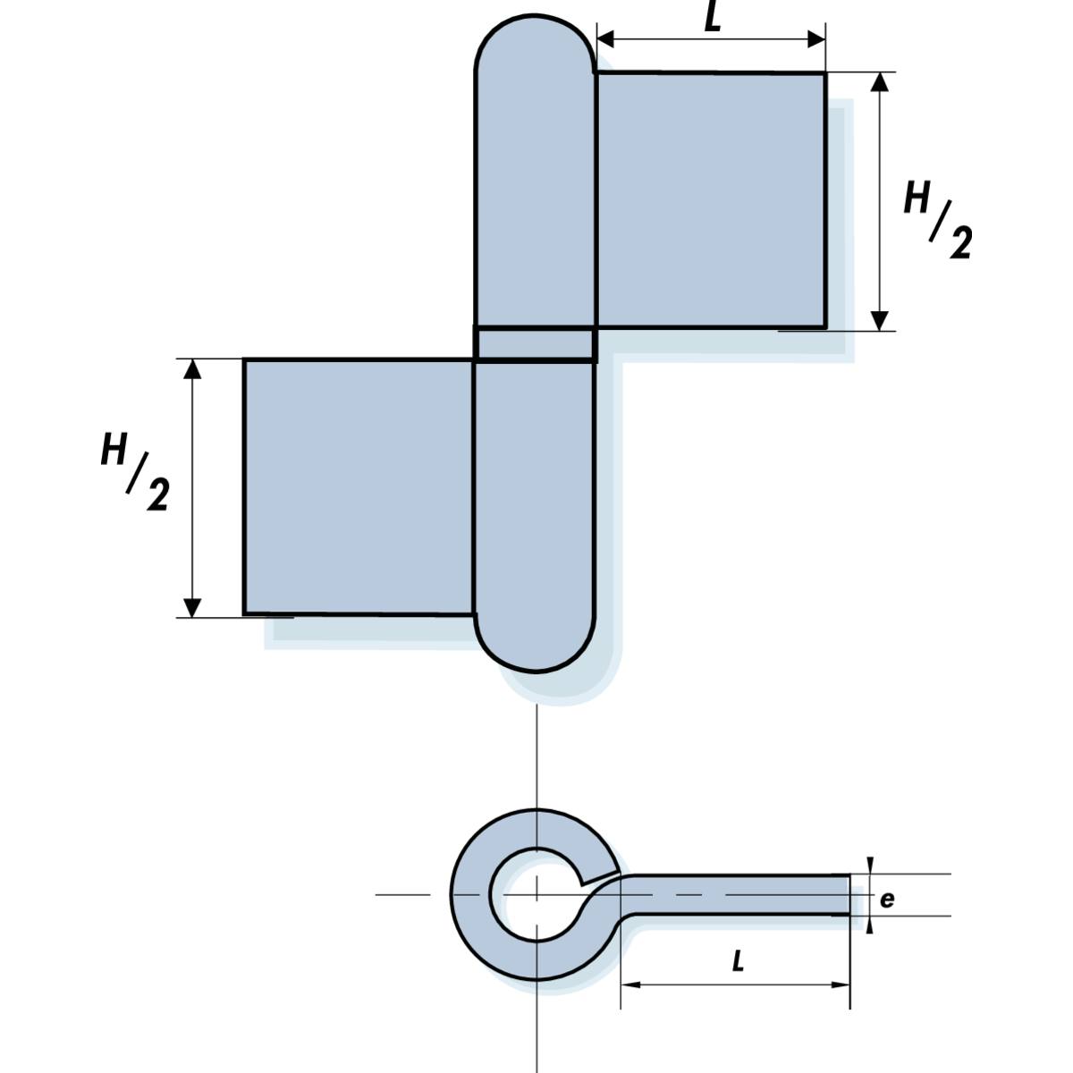 PAUMELLE DE GRILLES SOUDÉES