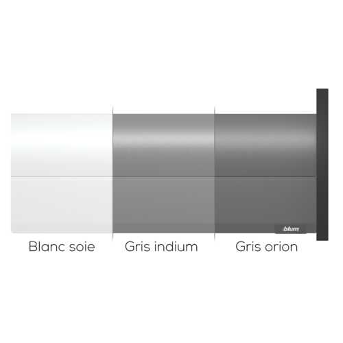 TIROIR POUBELLE BOXCOVER MERIVOBOX E COMPLET S/FACADE GRIS INDIUM 70kg L=450mm