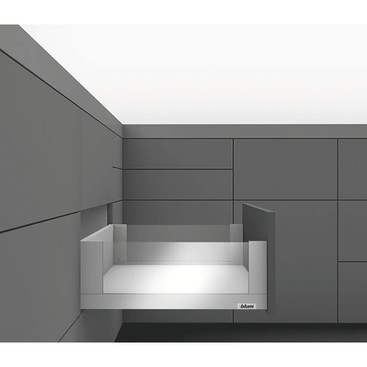 TIROIR LÉGRABOX FREE C BLANC SOIE 550 mm 70 kg