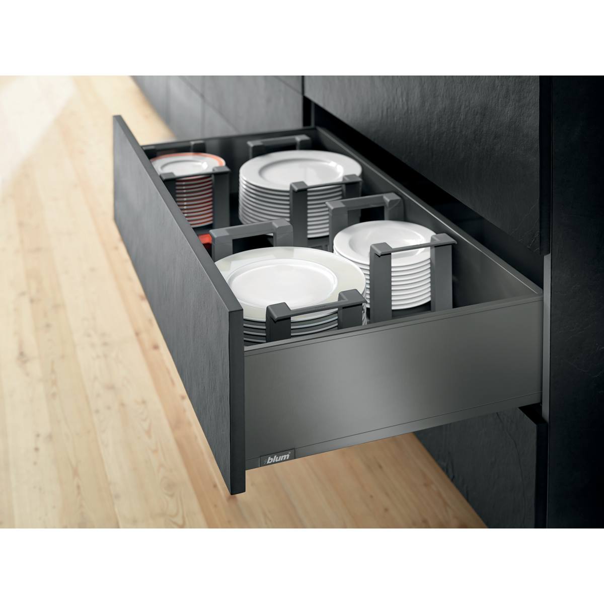 RANGE-ASSIETTES AMBIA-LINE GRIS ORION